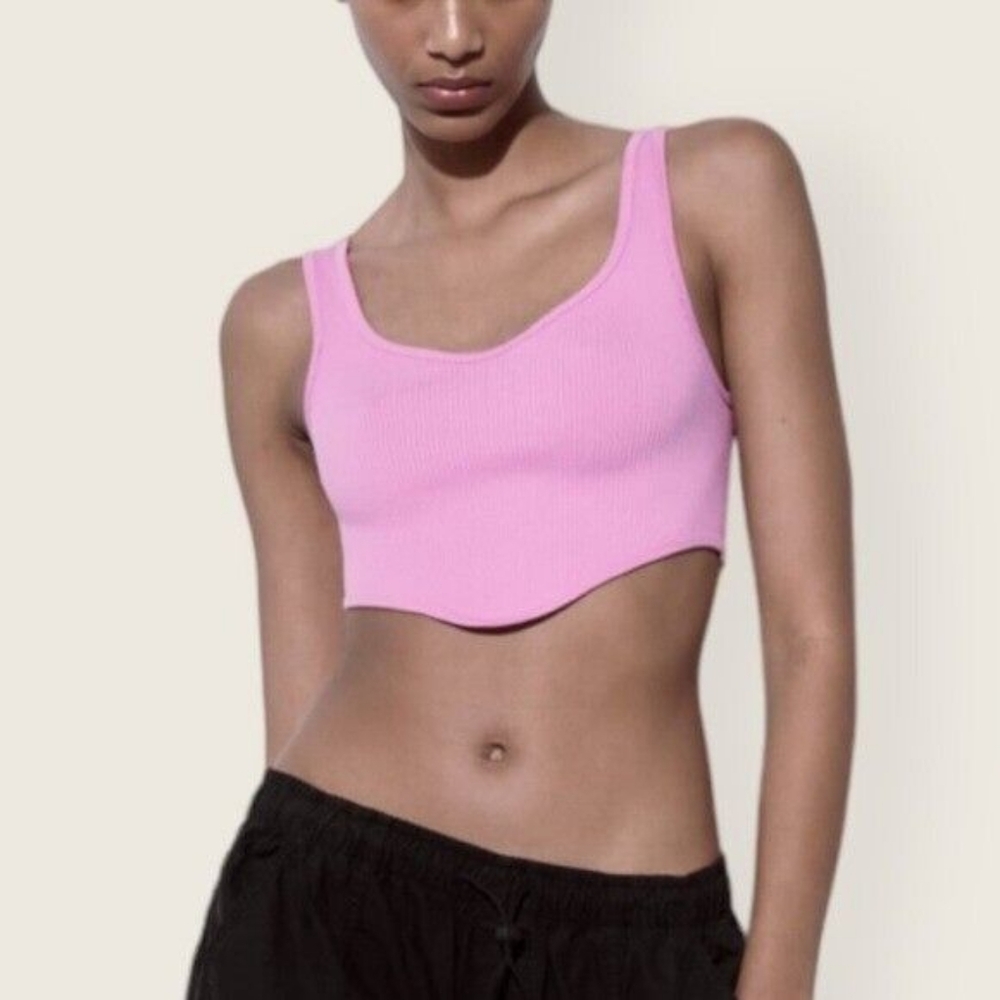 Zara Pink Crop Top